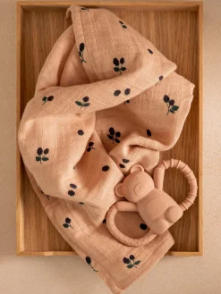 Muselinas Y Pañales De Tela|Muselinas Y Pañales De Tela>Liewood Muselinas de algodón ecológico Lewis, 2 uds. Melocotón, verde, ciruela