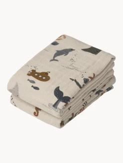 Discount Muselinas para bebé de algodón ecológico Lewis, 2 uds. Niños Muselinas Y Pañales De Tela|Decoración Infantil