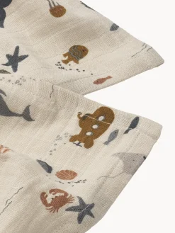 Discount Muselinas para bebé de algodón ecológico Lewis, 2 uds. Niños Muselinas Y Pañales De Tela|Decoración Infantil