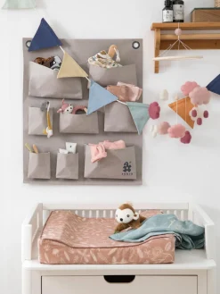 Cajas Musicales Y Móviles|Decoración Infantil>Sebra Móvil de cuna artesanal Clouds Tonos rosa