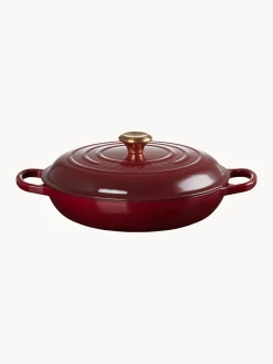 Ollas|Ollas>LE CREUSET Olla de hierro fundido Signature Collection Rojo vino, dorado
