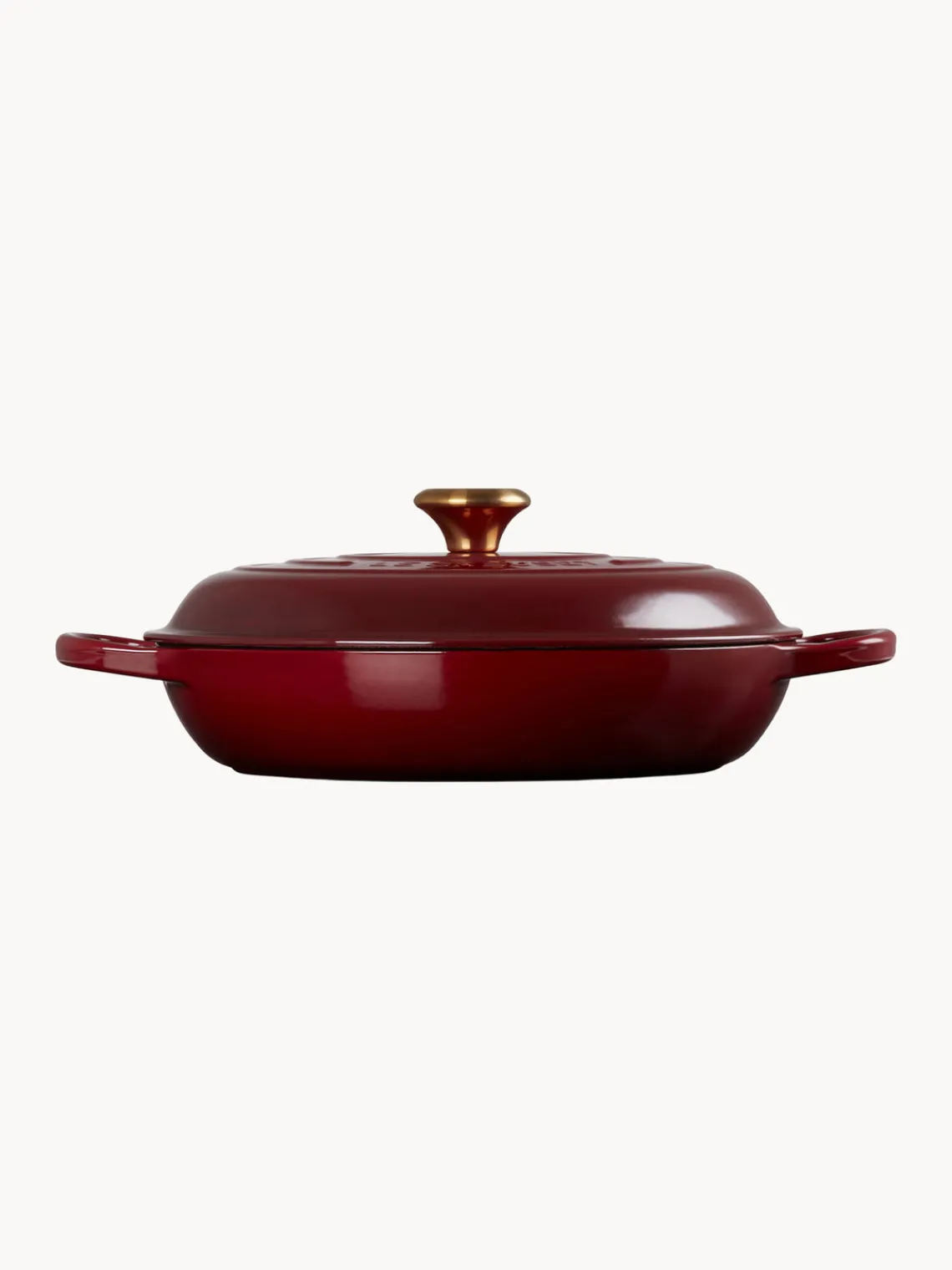 Ollas|Ollas>LE CREUSET Olla de hierro fundido Signature Collection Rojo vino, dorado