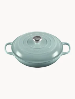 Ollas|Ollas></noscript>LE CREUSET Olla de hierro fundido Signature Collection Verde menta, plateado