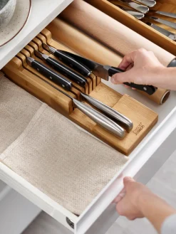 Cuchillos De Cocina Y Bloques|Cuchillos De Cocina>Joseph Joseph Organizador de cuchillos de bambú DrawerStore