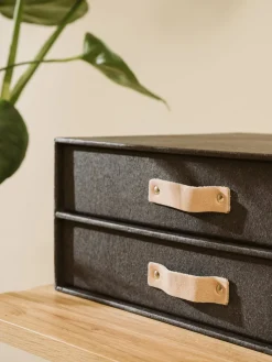 Material De Oficina|Material De Oficina></noscript>Bigso Box of Sweden Organizador de escritorio Birger Gris antracita, beige