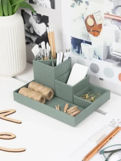 Material De Oficina|Material De Oficina></noscript>Bigso Box of Sweden Organizador de escritorio Lena, 4 uds. Verde salvia