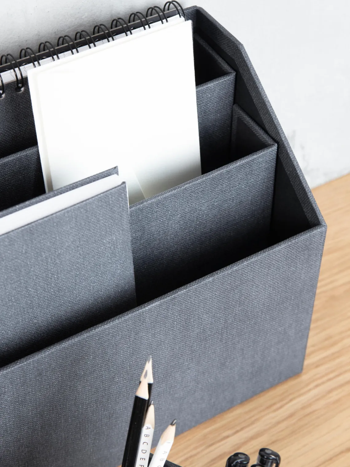 Material De Oficina|Material De Oficina>Bigso Box of Sweden Organizador de escritorio Hector Gris antracita