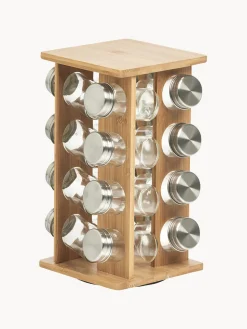 Almacenaje De Cocina> Organizador de especias de bambú Dahle, 17 pzas.