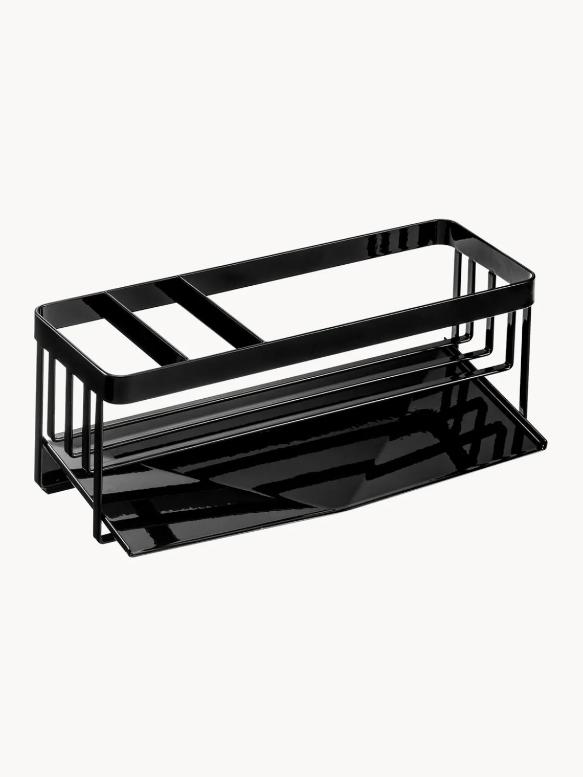 Escurreplatos|Almacenaje De Cocina>Yamazaki Organizador lavavajillas de metal Tower Negro brillante