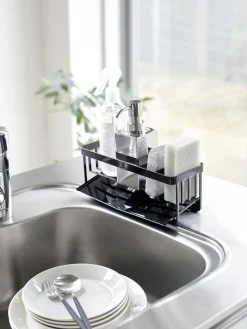 Escurreplatos|Almacenaje De Cocina>Yamazaki Organizador lavavajillas de metal Tower Negro brillante