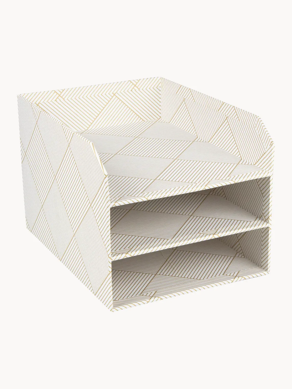 Material De Oficina|Material De Oficina>Bigso Box of Sweden Organizadores de documentos Trey Blanco Off White, dorado