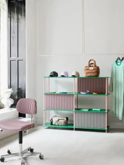 Librerías|Estanterías>Montana Furniture Panel textil Free Rosa palo, negro