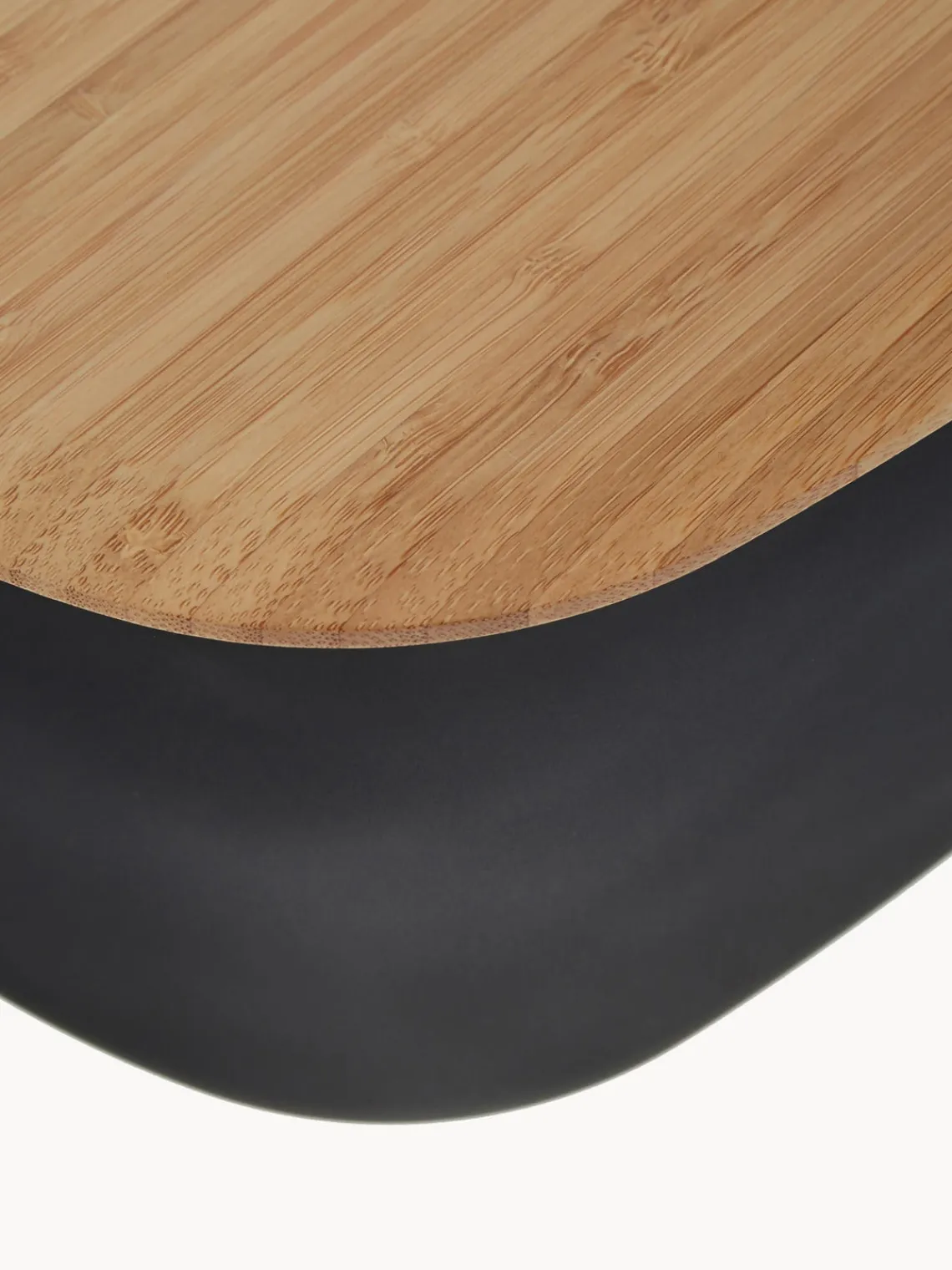 Cestas Para Pan|Almacenaje De Cocina>Rig-Tig Panera con tapadera de bambú Box-It Negro, madera de bambú