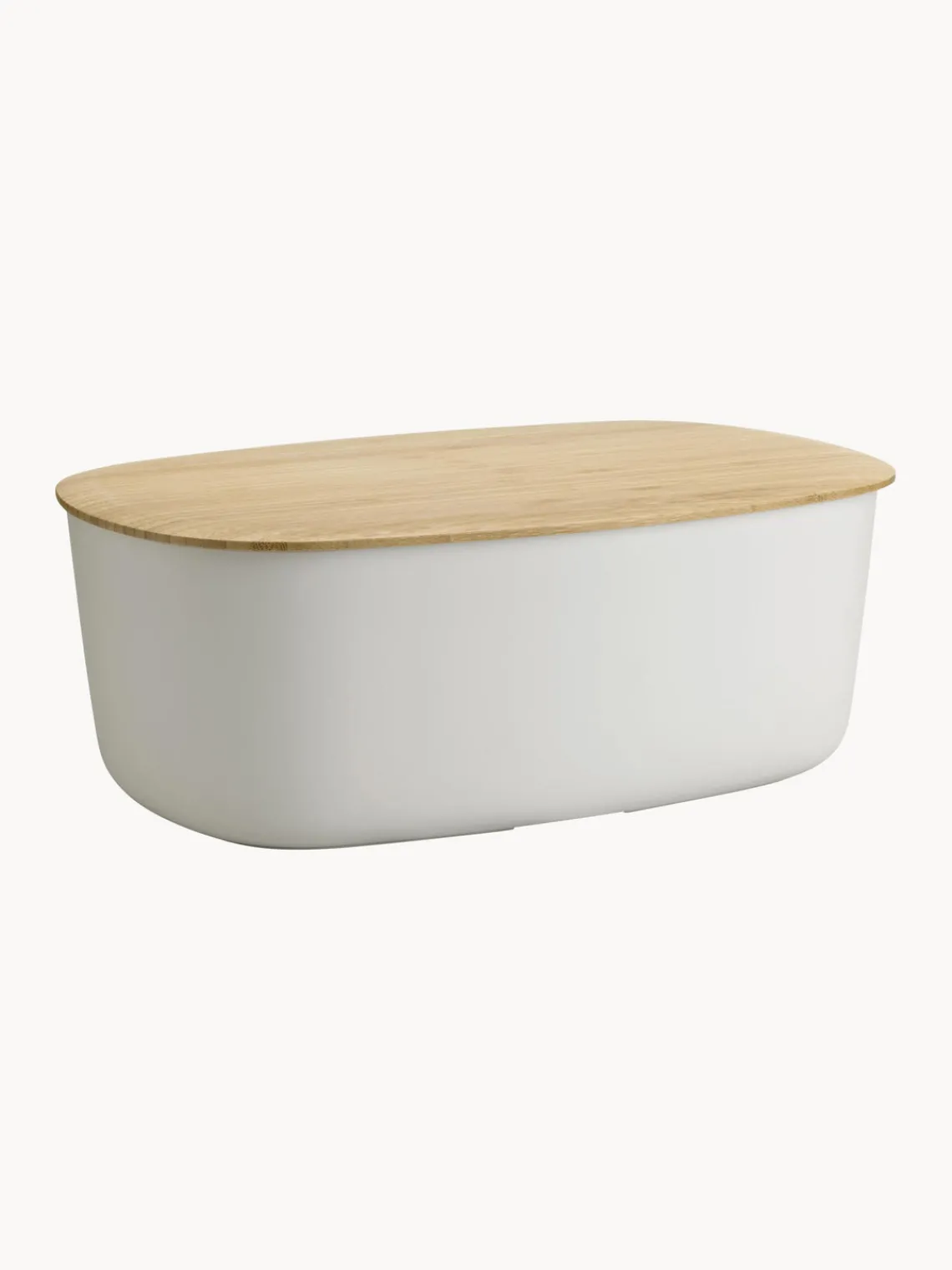 Cestas Para Pan|Almacenaje De Cocina>stelton Panera con tapadera de bambú Box-It Gris claro, marrón claro