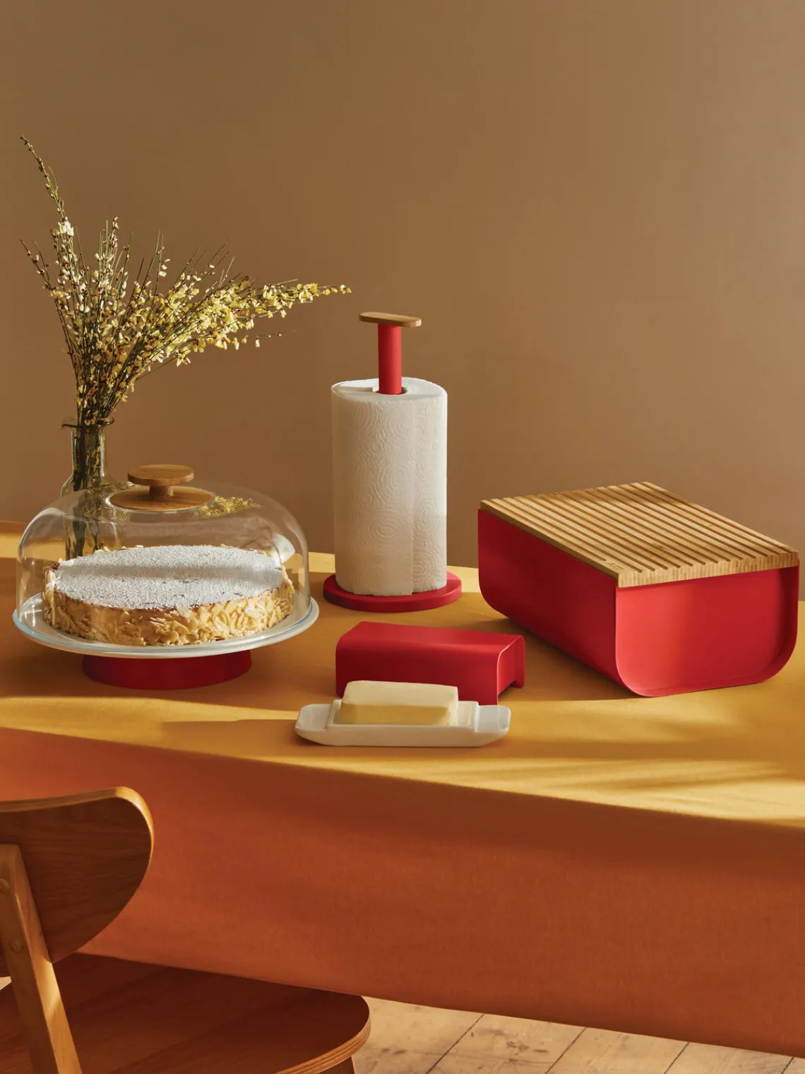 Panera con tapadera de bambú Mattina Cestas Para Pan|Almacenaje De Cocina