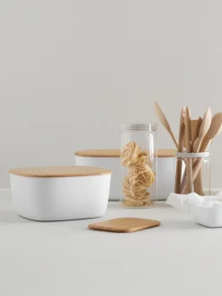 Clearance Panera con tapadera de bambú Box It Cestas Para Pan|Almacenaje De Cocina
