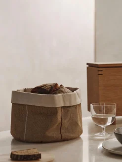 Cestas Para Pan|Almacenaje De Cocina>Ferm Living Panera de algodón ecológico Ito