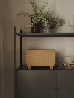 Cestas Para Pan|Almacenaje De Cocina>Ferm Living Panera de madera de roble Bon