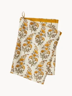 Textiles De Cocina Y Manteles|Textiles De Cocina>Bungalow Paño de cocina artesanal con estampado floral Lulu