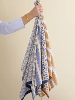 Textiles De Cocina Y Manteles|Textiles De Cocina>Bungalow Paño de cocina artesanal con estampado floral Lulu