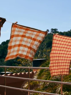 Discount Paño de cocina artesanal de lino Vida Textiles De Cocina Y Manteles|Textiles De Cocina