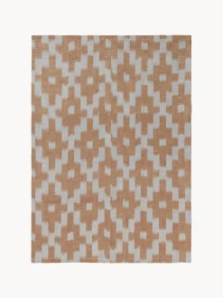 Textiles De Cocina Y Manteles|Textiles De Cocina>Ferm Living Paño de cocina artesanal de algodón Ikat Terracota, azul claro