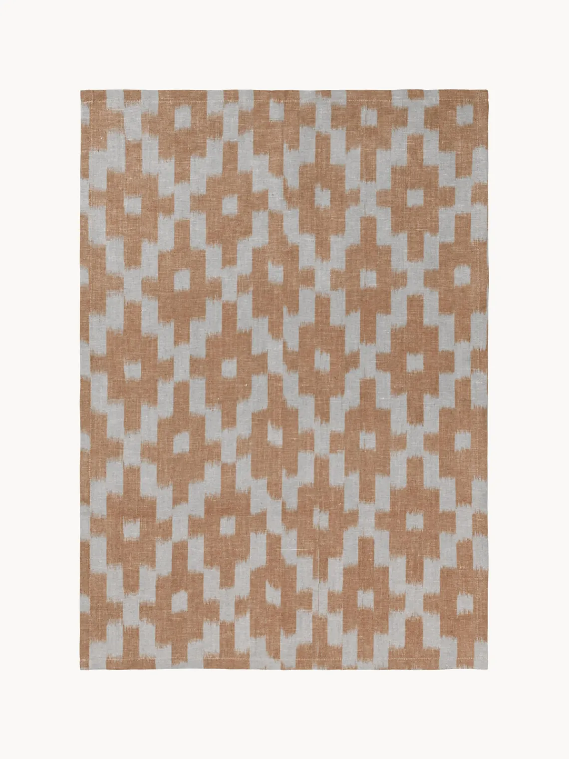 Textiles De Cocina Y Manteles|Textiles De Cocina>Ferm Living Paño de cocina artesanal de algodón Ikat Terracota, azul claro