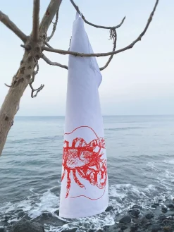 Textiles De Cocina Y Manteles|Textiles De Cocina>Frohstoff Paño de cocina artesanal Dalila Blanco, rojo