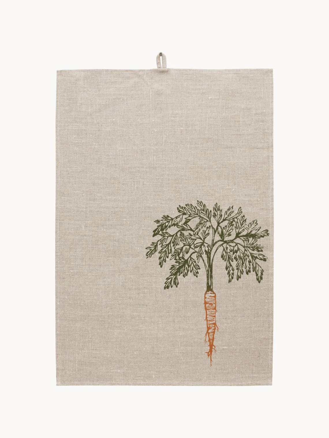 Textiles De Cocina Y Manteles|Textiles De Cocina>Frohstoff Paño de cocina artesanal Dalila Beige claro, naranja, verde oliva