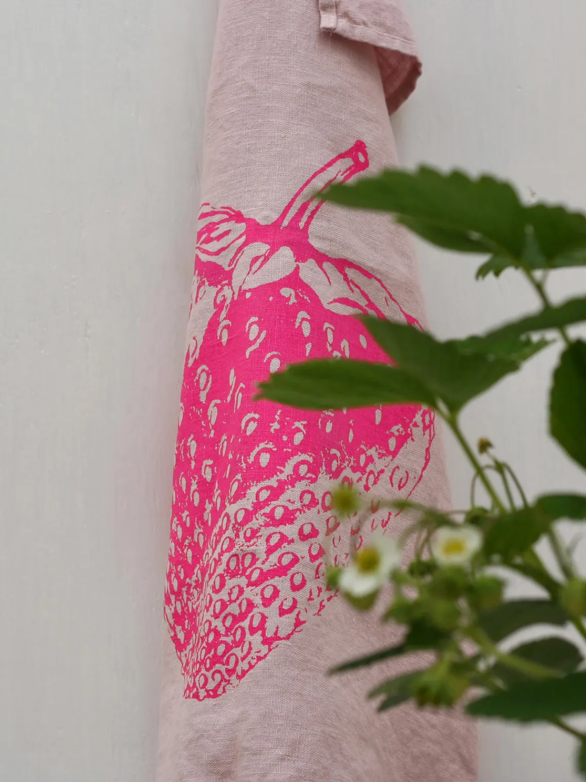 Textiles De Cocina Y Manteles|Textiles De Cocina>Frohstoff Paño de cocina artesanal Dalila Tonos rosas