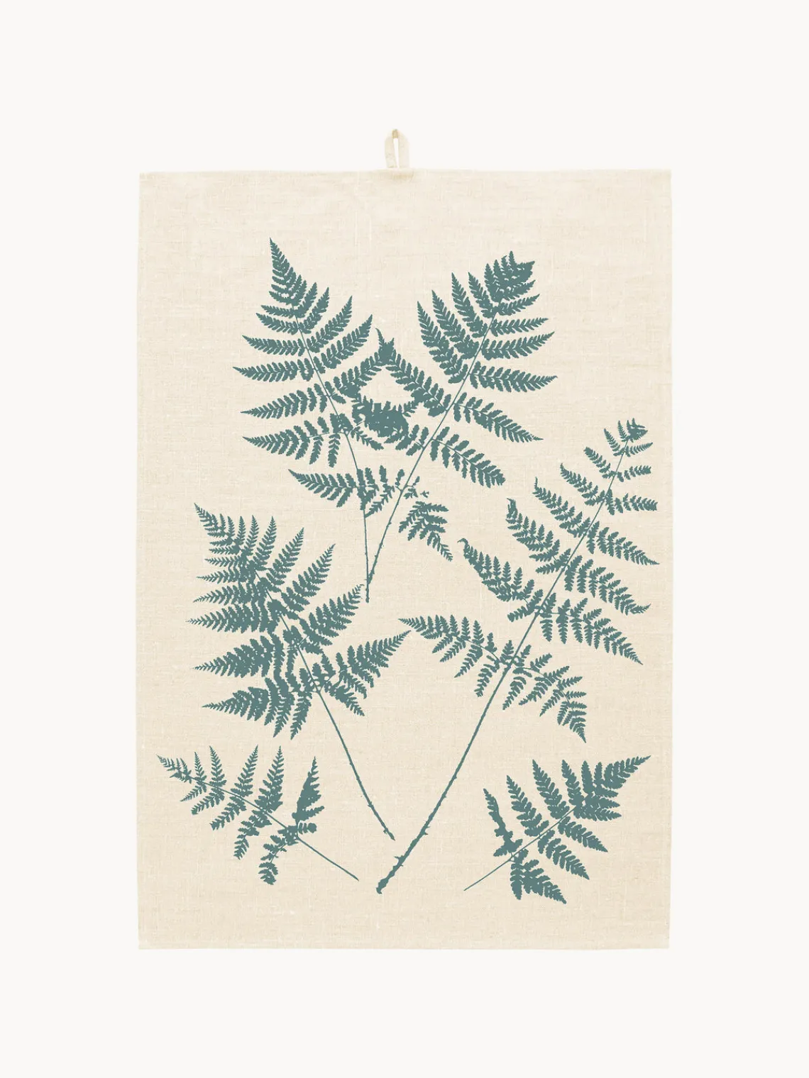 Textiles De Cocina Y Manteles|Textiles De Cocina>Frohstoff Paño de cocina artesanal Dalila Blanco crema, verde oliva