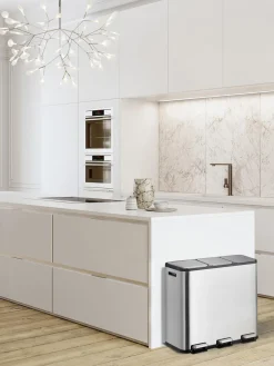 Cubos De Basura Y Reciclaje|Almacenaje De Cocina>EKO Papelera con pedal EcoCasa, 3x15 L