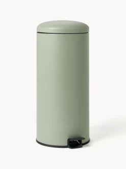 Cubos De Basura Y Reciclaje|Almacenaje De Cocina>Westwing Collection Papelera con pedal Rafa, 30 L Verde salvia, negro