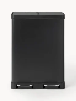 Cubos De Basura Y Reciclaje|Almacenaje De Cocina>Westwing Collection Papelera con pedal Rafa, 2x30 L Negro