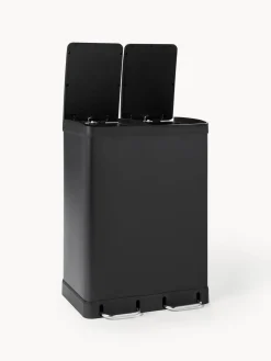 Cubos De Basura Y Reciclaje|Almacenaje De Cocina></noscript>Westwing Collection Papelera con pedal Rafa, 2x30 L Negro