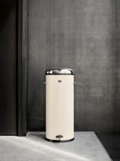 Cubos De Basura Y Reciclaje|Almacenaje De Cocina>Vipp Papelera con pedal 17 Beige claro, plateado