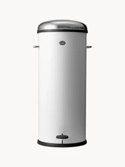 Cubos De Basura Y Reciclaje|Almacenaje De Cocina>Vipp Papelera con pedal 17 Blanco, plateado