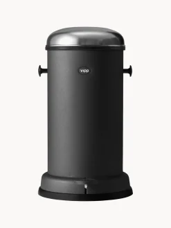 Cubos De Basura Y Reciclaje|Almacenaje De Cocina>Vipp Papelera con pedal 15 Negro, plateado