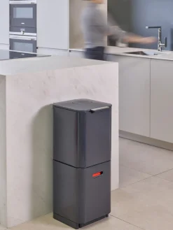 Discount Papelera con separación de residuos Totem, 2x20 L Cubos De Basura Y Reciclaje|Almacenaje De Cocina