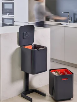 Discount Papelera con separación de residuos Totem, 2x20 L Cubos De Basura Y Reciclaje|Almacenaje De Cocina