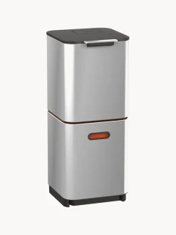 Cubos De Basura Y Reciclaje|Almacenaje De Cocina>Joseph Joseph Papelera de reciclaje Totem, 2x20 L Plateado