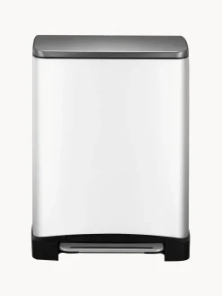 Cubos De Basura Y Reciclaje|Almacenaje De Cocina></noscript>EKO Papelera Recycle E-Cube, 28 L+18 L Blanco mate