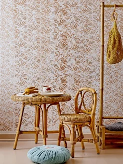 Colgadores Y Estantes De Pared|Decoración Infantil>Bloomingville Mini Perchas de ratán Aranya, 4 uds.