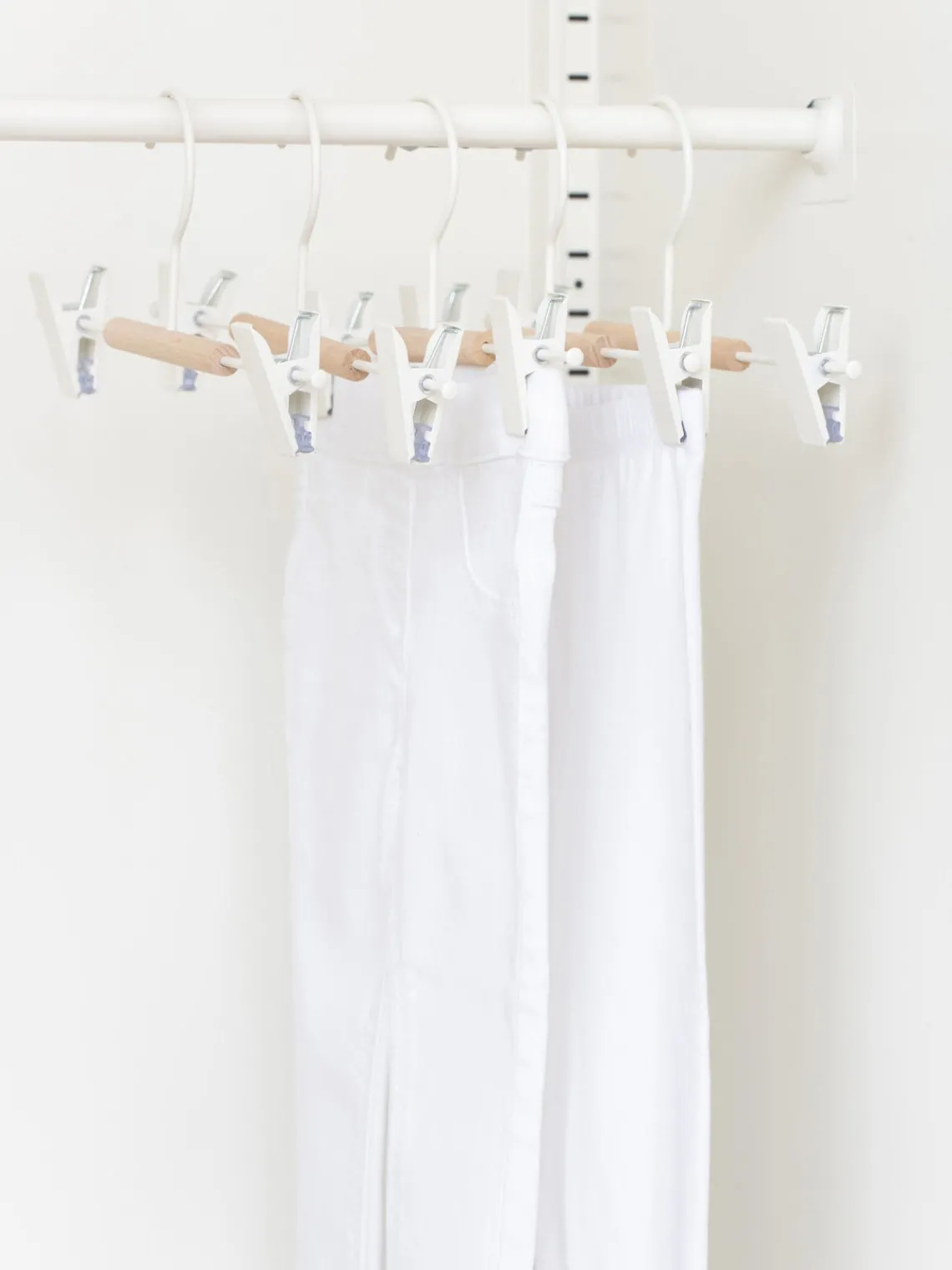 Decoración Infantil|Colgadores Y Estantes De Pared>Mustard Made Perchas Kids Clip, 5 uds. Blanco