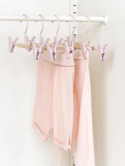 Decoración Infantil|Almacenaje Infantil>Mustard Made Perchas Kids Clip, 5 uds. Rosa