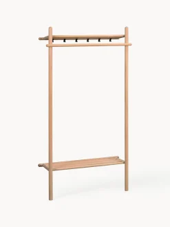 Percheros De Pie|Percheros De Pie>Rowico Home Perchero de pared de madera de roble Milford Madera de roble, negro