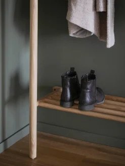 Percheros De Pie|Percheros De Pie></noscript>Rowico Home Perchero de pared de madera de roble Milford Madera de roble, negro