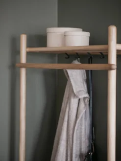 Percheros De Pie|Percheros De Pie></noscript>Rowico Home Perchero de pared de madera de roble Milford Madera de roble, negro