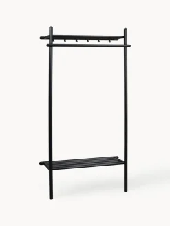 Percheros De Pie|Percheros De Pie>Rowico Home Perchero de pared de madera de roble Milford Negro