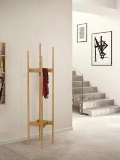 Outlet Perchero de pie de madera de roble Eigen Percheros De Pie|Percheros De Pie